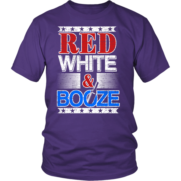 Red White Booze- Shirts, Long Sleeve, Hoodie, Tanks, Sweatshirt