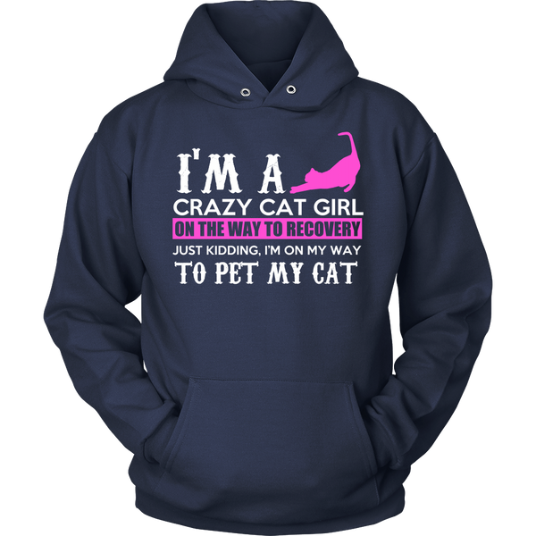 Crazy Cat Girl- Shirts, Long Sleeve, Hoodie, Tanks, Sweatshirt