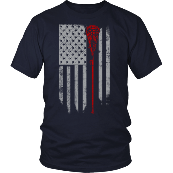 Lacrosse Flag- Shirts, Long Sleeve, Hoodie, Tanks, Sweatshirt