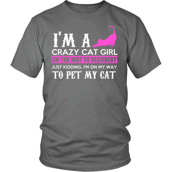 Crazy Cat Girl- Shirts, Long Sleeve, Hoodie, Tanks, Sweatshirt