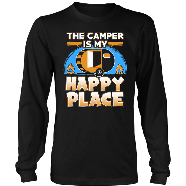 Camper Happy Place- Shirts, Long Sleeve, Hoodie, Tanks, Sweatshirt