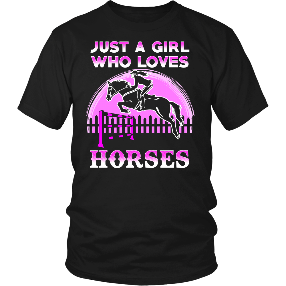 Girl Who Loves Horses- Shirts, Long Sleeve, Hoodie, Tanks, Sweatshirt