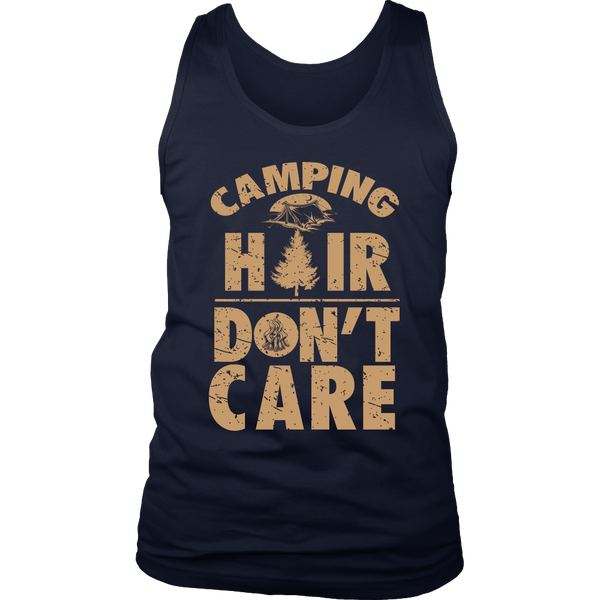 Camping Hair Don't Care- Shirts, Long Sleeve, Hoodie, Tanks, Sweatshirt