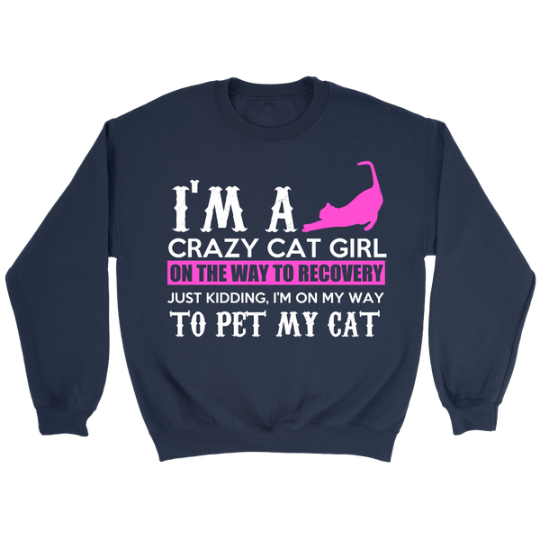 Crazy Cat Girl- Shirts, Long Sleeve, Hoodie, Tanks, Sweatshirt