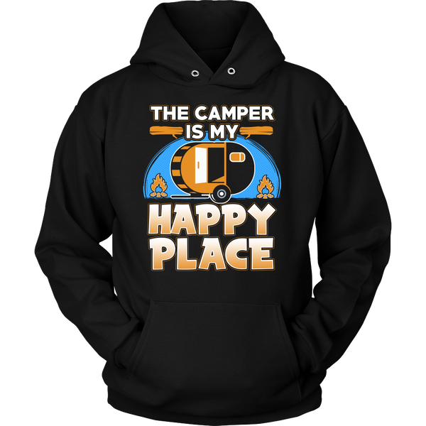 Camper Happy Place- Shirts, Long Sleeve, Hoodie, Tanks, Sweatshirt