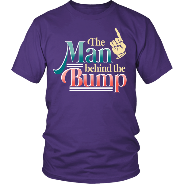 The Man Behind The Bump- Shirts, Long Sleeve, Hoodie, Tanks, Sweatshirt