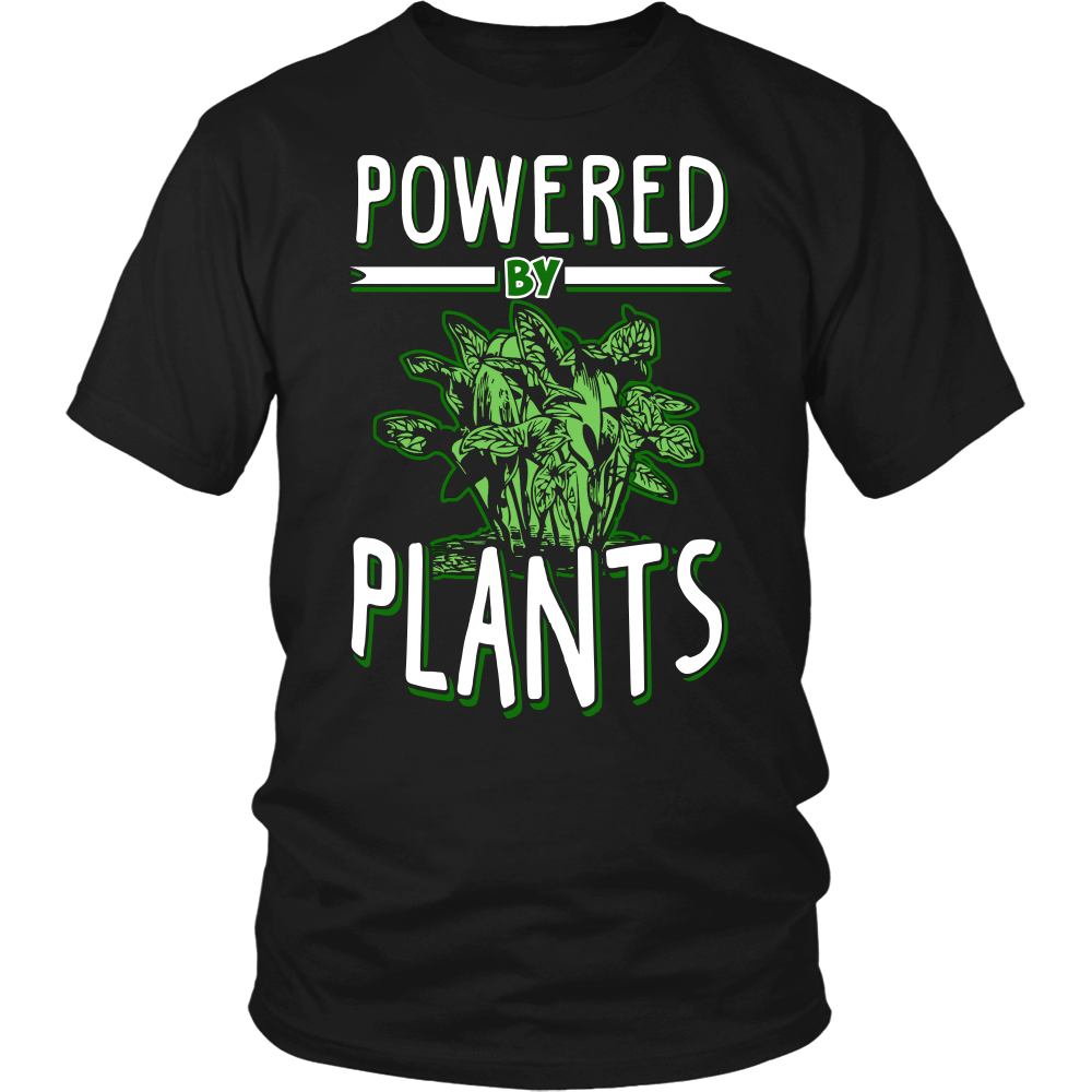 Powered by Plants- Shirts, Long Sleeve, Hoodie, Tanks, Sweatshirt