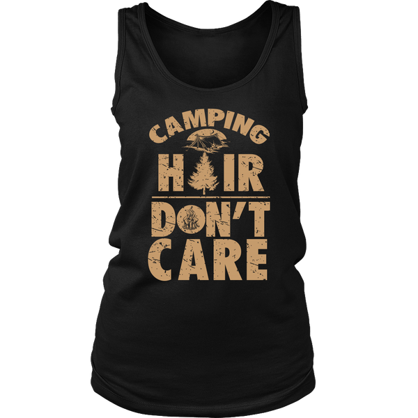 Camping Hair Don't Care- Shirts, Long Sleeve, Hoodie, Tanks, Sweatshirt