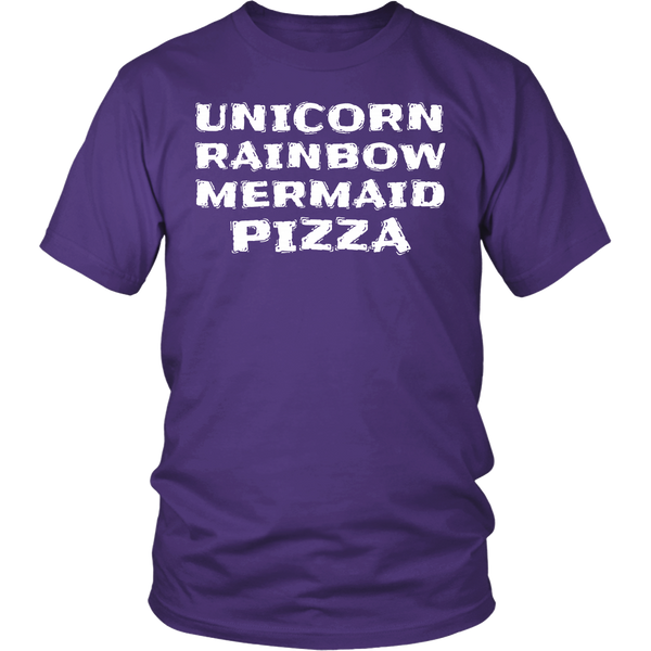 Unicorn Rainbow Mermaid Pizza- Shirts, Long Sleeve, Hoodie, Tanks, Sweatshirt