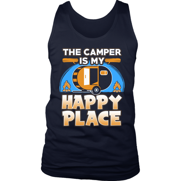 Camper Happy Place- Shirts, Long Sleeve, Hoodie, Tanks, Sweatshirt