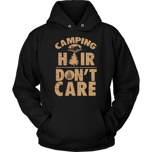 Camping Hair Don't Care- Shirts, Long Sleeve, Hoodie, Tanks, Sweatshirt