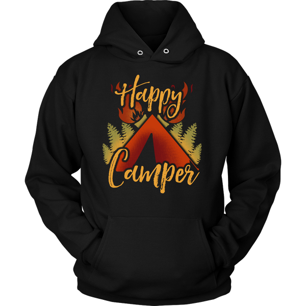 Happy Camper- Shirts, Long Sleeve, Hoodie, Tanks, Sweatshirt