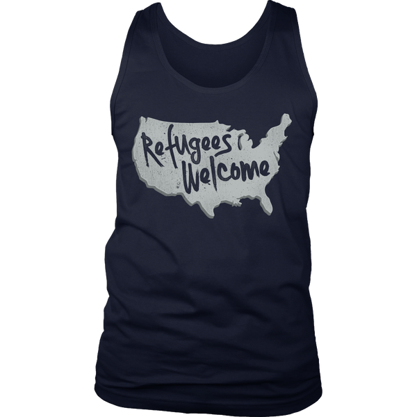 Refugees Welcome- Shirts, Long Sleeve, Hoodie, Tanks, Sweatshirt