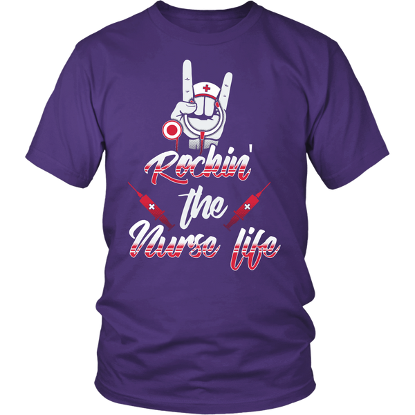 Rockin' The Nurse Life- Shirts, Long Sleeve, Hoodie, Tanks, Sweatshirt