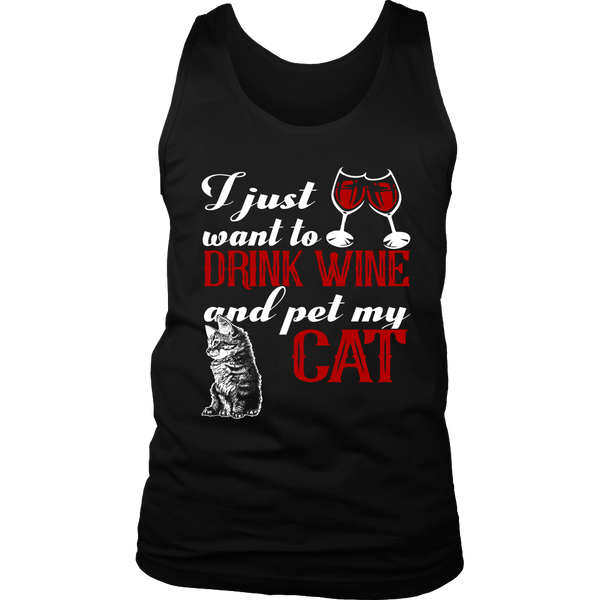 Wine and Cat- Shirts, Long Sleeve, Hoodie, Tanks, Sweatshirt