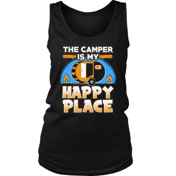 Camper Happy Place- Shirts, Long Sleeve, Hoodie, Tanks, Sweatshirt