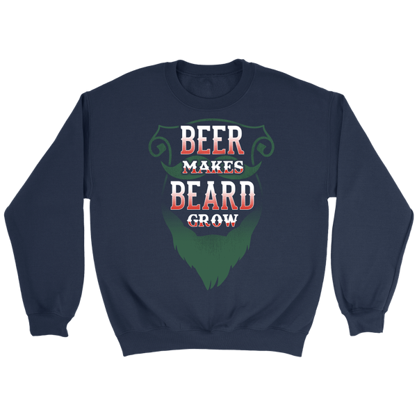 Beer Makes Beard Grow- Shirts, Long Sleeve, Hoodie, Tanks, Sweatshirt