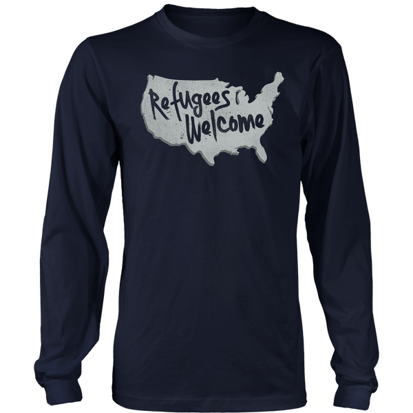 Refugees Welcome- Shirts, Long Sleeve, Hoodie, Tanks, Sweatshirt