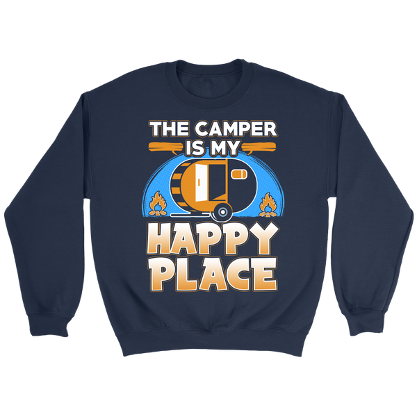 Camper Happy Place- Shirts, Long Sleeve, Hoodie, Tanks, Sweatshirt