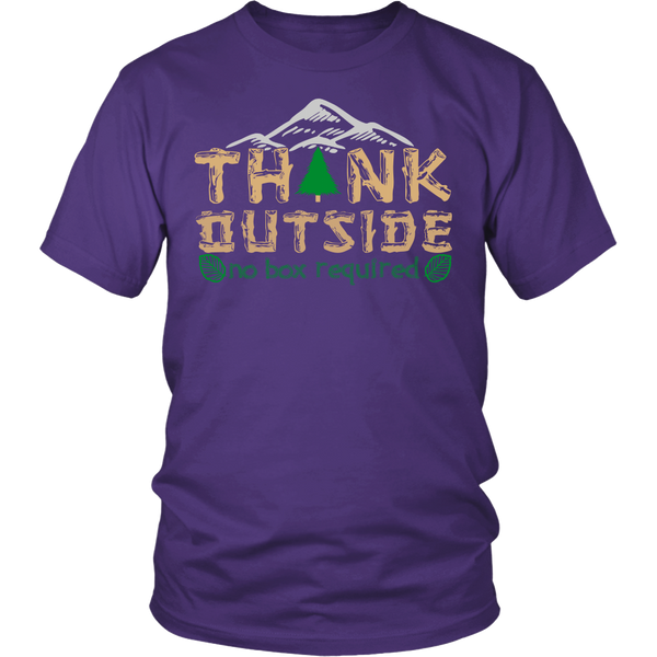 Think Outside- Shirts, Long Sleeve, Hoodie, Tanks, Sweatshirt