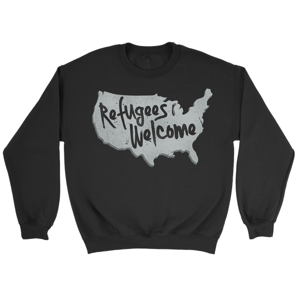 Refugees Welcome- Shirts, Long Sleeve, Hoodie, Tanks, Sweatshirt