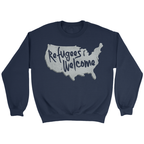 Refugees Welcome- Shirts, Long Sleeve, Hoodie, Tanks, Sweatshirt