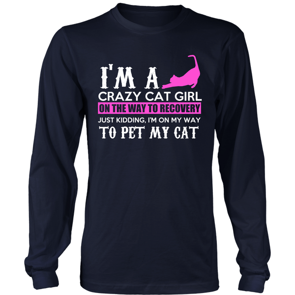 Crazy Cat Girl- Shirts, Long Sleeve, Hoodie, Tanks, Sweatshirt