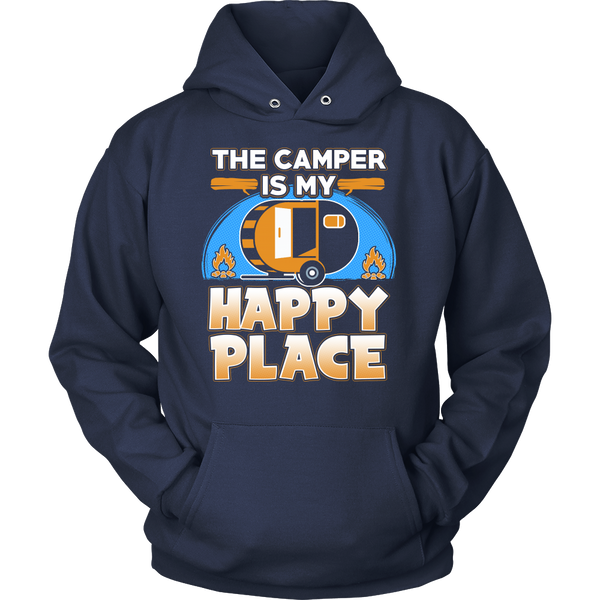 Camper Happy Place- Shirts, Long Sleeve, Hoodie, Tanks, Sweatshirt