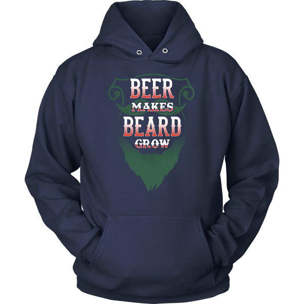 Beer Makes Beard Grow- Shirts, Long Sleeve, Hoodie, Tanks, Sweatshirt