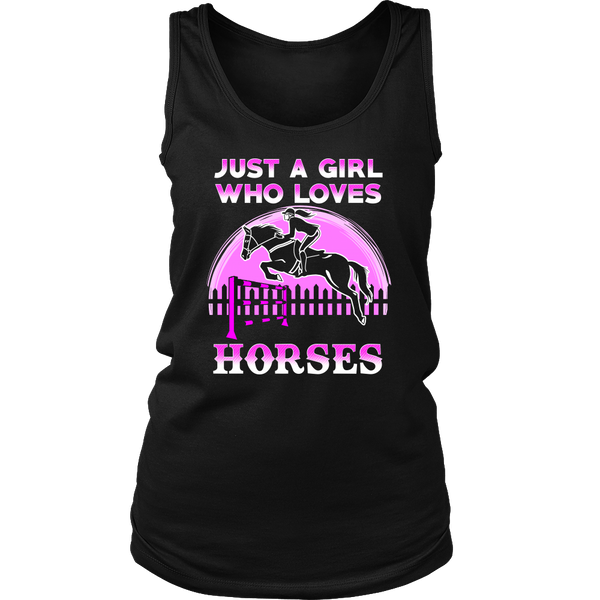 Girl Who Loves Horses- Shirts, Long Sleeve, Hoodie, Tanks, Sweatshirt