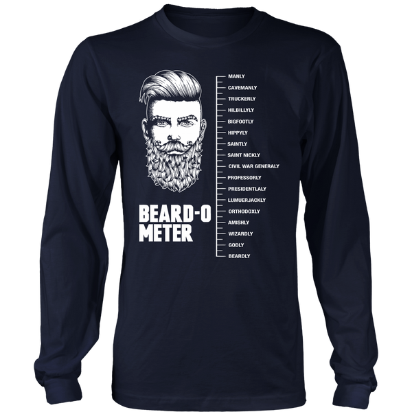 Beard-o-meter- Shirts, Long Sleeve, Hoodie, Tanks, Sweatshirt