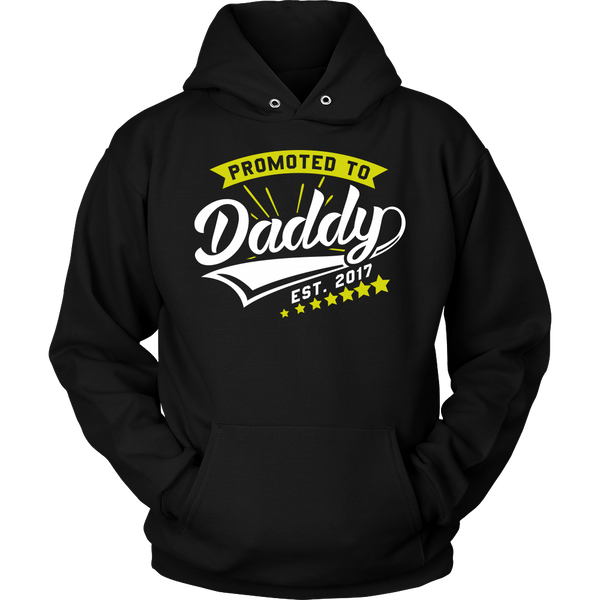 Promoted to Daddy 2017- Shirts, Long Sleeve, Hoodie, Tanks, Sweatshirt