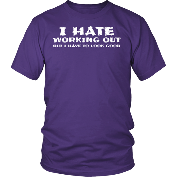 I Hate Working Out- Shirts, Long Sleeve, Hoodie, Tanks, Sweatshirt