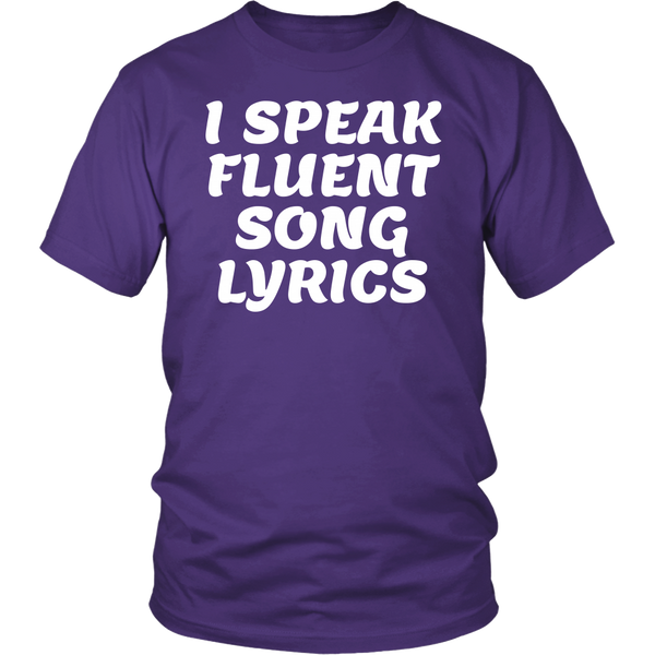 Fluent Song Lyrics- Shirts, Long Sleeve, Hoodie, Tanks, Sweatshirt