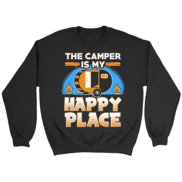 Camper Happy Place- Shirts, Long Sleeve, Hoodie, Tanks, Sweatshirt