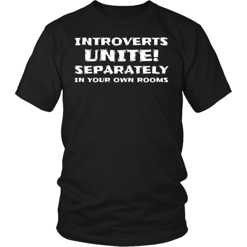 Introverts Unite- Shirts, Long Sleeve, Hoodie, Tanks, Sweatshirt