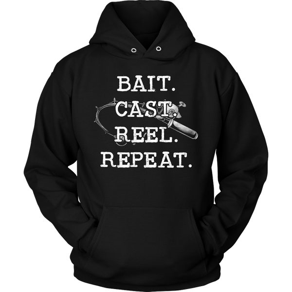 Bait Cast Reel Repeat- Shirts, Long Sleeve, Hoodie, Tanks, Sweatshirt