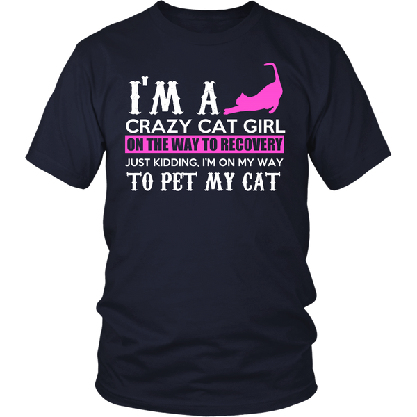 Crazy Cat Girl- Shirts, Long Sleeve, Hoodie, Tanks, Sweatshirt