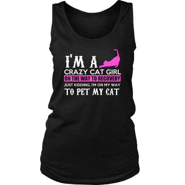 Crazy Cat Girl- Shirts, Long Sleeve, Hoodie, Tanks, Sweatshirt