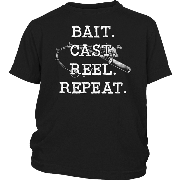 Bait Cast Reel Repeat- Shirts, Long Sleeve, Hoodie, Tanks, Sweatshirt