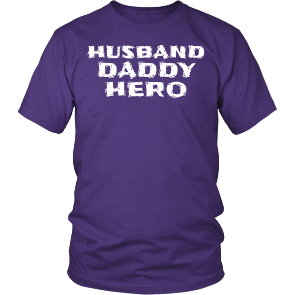 Husband Daddy Hero- Shirts, Long Sleeve, Hoodie, Tanks, Sweatshirt