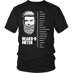 Beard-o-meter- Shirts, Long Sleeve, Hoodie, Tanks, Sweatshirt