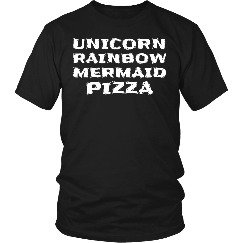 Unicorn Rainbow Mermaid Pizza- Shirts, Long Sleeve, Hoodie, Tanks, Sweatshirt