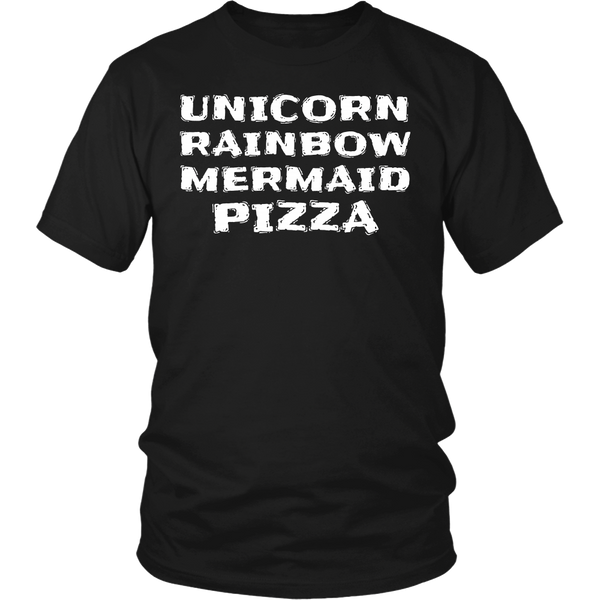 Unicorn Rainbow Mermaid Pizza- Shirts, Long Sleeve, Hoodie, Tanks, Sweatshirt