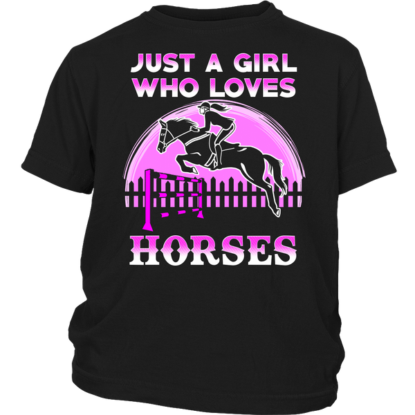 Girl Who Loves Horses- Shirts, Long Sleeve, Hoodie, Tanks, Sweatshirt