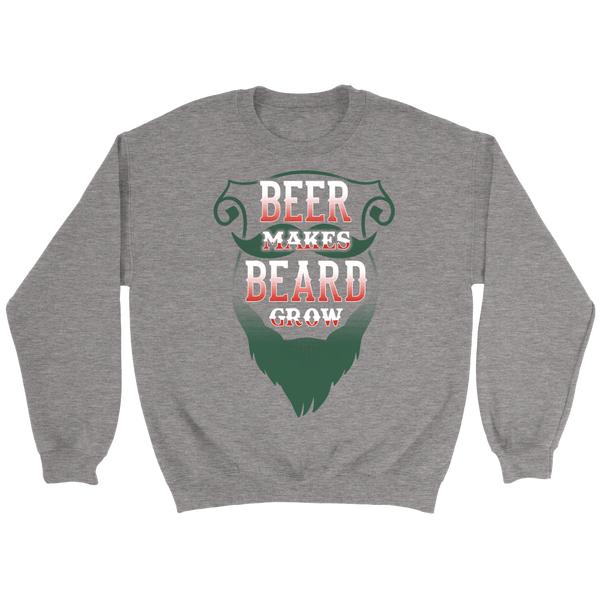 Beer Makes Beard Grow- Shirts, Long Sleeve, Hoodie, Tanks, Sweatshirt