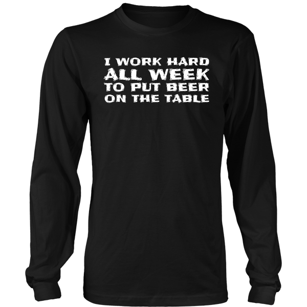 Put Beer On The Table- Shirts, Long Sleeve, Hoodie, Tanks, Sweatshirt