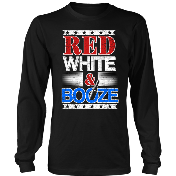 Red White Booze- Shirts, Long Sleeve, Hoodie, Tanks, Sweatshirt