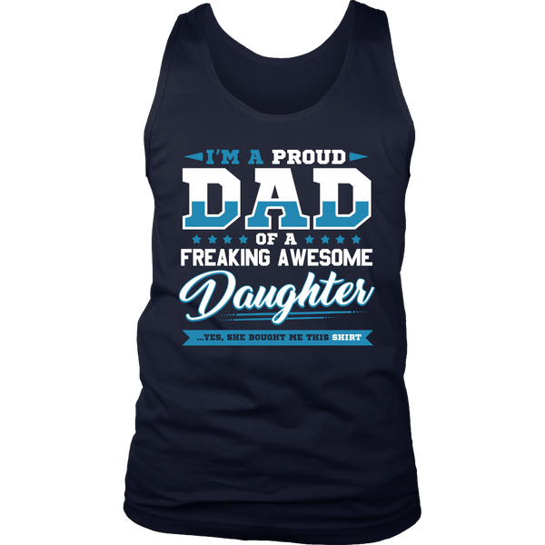 Proud Dad, Awesome Daughter- Shirts, Long Sleeve, Hoodie, Tanks, Sweatshirt