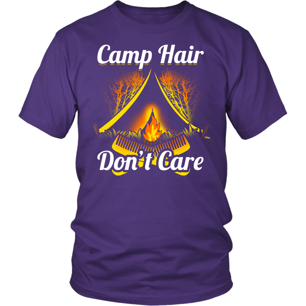 Camp Hair Don't Care- Shirts, Long Sleeve, Hoodie, Tanks, Sweatshirt